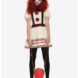 Scary Creepy Clown Halloween Costume Dress